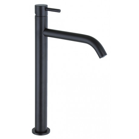 GRIFO CAÑO ALTO LAVABO MONOMANDO MINI MZ RIO 11A82001p negro mate