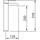 GRIFO LAVABO MONOMANDO CAÑO ALTO 250 MARINA EVO CLEVER 99410 99412
