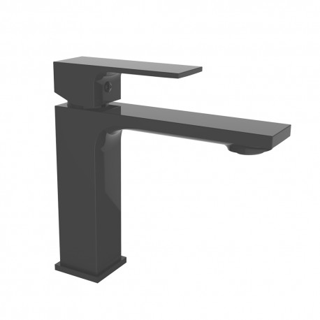 GRIFO LAVABO MONOMANDO 115 NEGRO SAONA SLIM 61176