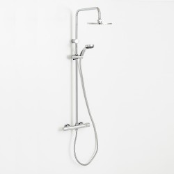 CONJUNTO DUCHA TERMOSTATICO CROMADO S12 URBAN CLEVER 61150