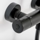 CONJUNTO DUCHA TERMOSTATICO EXTENSIBLE NEGRO MATE UP URBAN CLEVER 61003