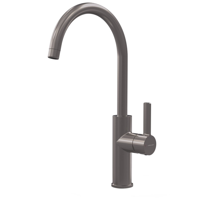 grifo cocina monomando gris oscuro chef alpina round clever 61191