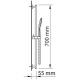 CONJUNTO BARRA DUCHA MAR 19X700MM CLEVER 61149