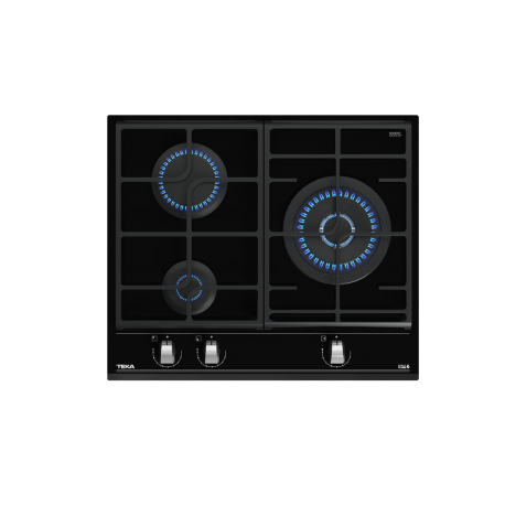 ENCIMERA CRISTAL GAS TEKA GZC 63310 3 QUEMADORES GAS NATURAL BUTANO