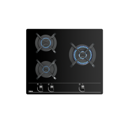 Encimera a gas TEKA con 4 quemadores y superficie de vidrio templado -  CLIMARGAS