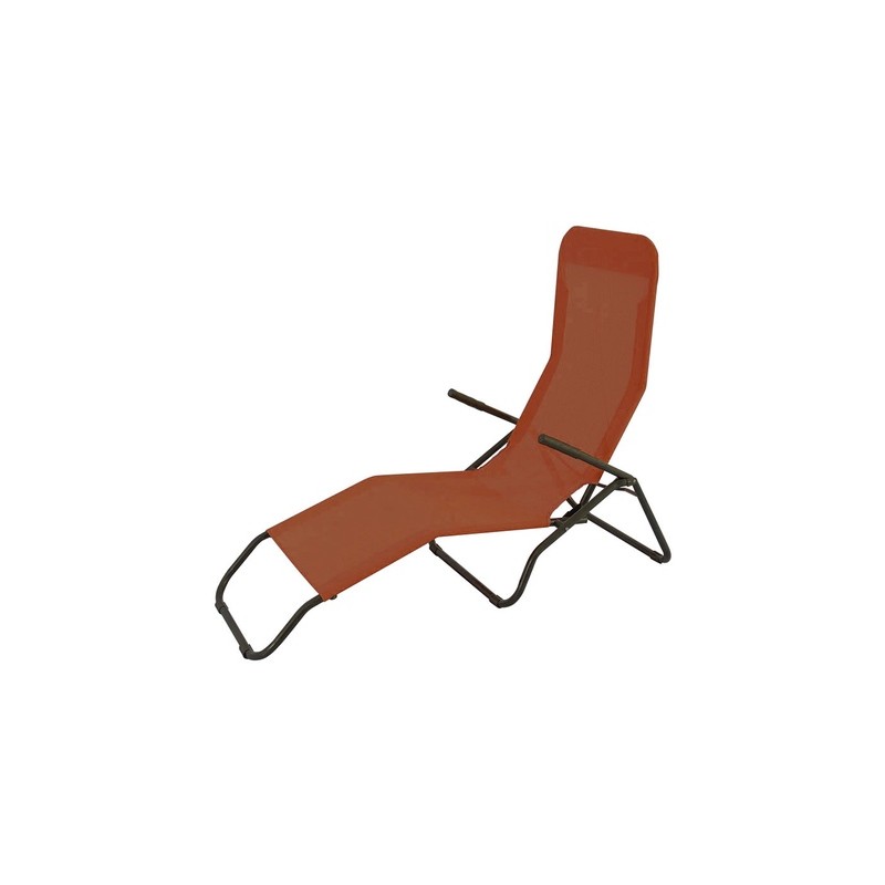 tumbona jardin reclinable textilene terracota