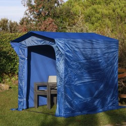 COBERTIZO PLEGABLE 2X1,75 M ACERO/RAFIA REFORZADA