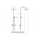 COLUMNA DUCHA TERMOSTATICA LEVEL-T ROCA A5A201AC00