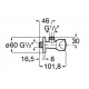 LLAVE DE CORTE 1/2"-1/2" CERAMICA AQUA ROCA A525170900