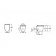 INODORO IN-WASH INSPIRA IN-TANK A SUELO ADOSADO PARED RIMLESS ROCA A803105001