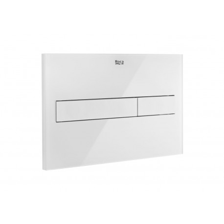 PLACA ACCIONAMIENTO PL7 DUAL CRISTAL BLANCO ROCA A890088309