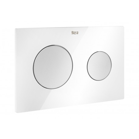 PLACA ACCIONAMIENTO PL10 DUAL COMBI BLANCA GRIS ROCA A890189005