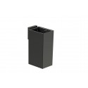 PORTAVASO DE PARED PARA BAÑO RUBIK ROCA CON ADHESIVO 3M Y CON TORNILLOS A816843024 NEGRO MATE