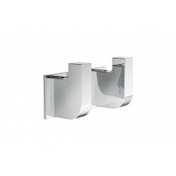 PERCHA DOBLE BAÑO CON ADHESIVO O TORNILLOS RECORD ROCA A817661001
