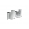 PERCHA DOBLE BAÑO CON ADHESIVO O TORNILLOS RECORD ROCA A817661001 CROMADO