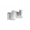 PERCHA DOBLE BAÑO CON ADHESIVO O TORNILLOS RECORD ROCA A817661001