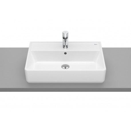 LAVABO SOBRE ENCIMERA THE GAP SQUARE 600X420X130 ROCA A3270MN000