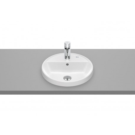 LAVABO REDONDO CON ORIFICIO DE ENCIMERA THE GAP ROCA A3270Y4000 400X40