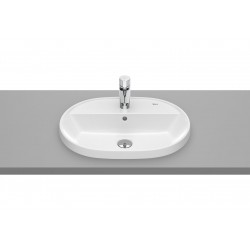 LAVABO OVALADO CON ORIFICIO DE ENCIMERA THE GAP ROCA A3270Y6000 500X40