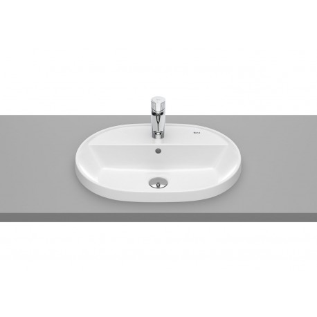 LAVABO OVALADO CON ORIFICIO DE ENCIMERA THE GAP ROCA A3270Y6000 500X40