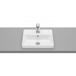 LAVABO CUADRADO CON ORIFICIO DE ENCIMERA THE GAP ROCA A3270Y9000 420X390X40