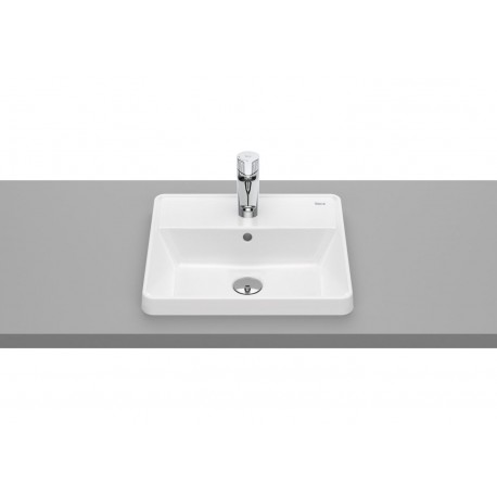 LAVABO CUADRADO CON ORIFICIO DE ENCIMERA THE GAP ROCA A3270Y9000 420X390X40