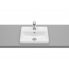 LAVABO CUADRADO CON ORIFICIO DE ENCIMERA THE GAP ROCA A3270Y9000 420X390X40