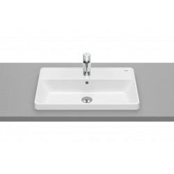 LAVABO RECTANGULAR CON ORIFICIO DE ENCIMERA THE GAP ROCA A3270YA000 600X390X40