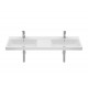 LAVABO DOBLE MURAL O SOBREMUEBLE THE GAP ROCA A3270MU000 1400X460