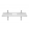 LAVABO DOBLE MURAL O SOBREMUEBLE THE GAP ROCA A3270MU000 1400X460