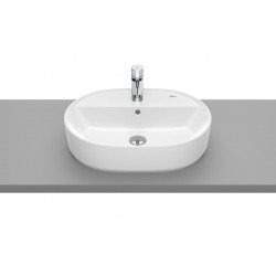 LAVABO OVALADO CON ORIFICIO SOBRE ENCIMERA THE GAP ROCA A3270Y0000 550X400