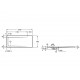 PLATO DE DUCHA RECTANGULAR ACRILICO EXTRAPLANO NEO DAIQUIRI 1200X700 BLANCO ROCA A276185000