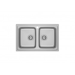 FREGADERO DOS CUBETAS ACERO INOXIDABLE BUDAPEST 80 2C ROCA A870N20790
