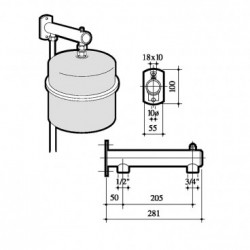 SOPORTE MURAL FLEXCONSOLE BAXI 195200007