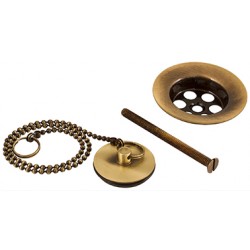 CONJUNTO LAVABO DESAGUE BRONCE VIEJO MZ RIO 85240