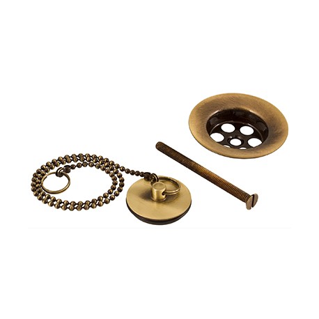 CONJUNTO LAVABO DESAGUE BRONCE VIEJO MZ RIO 85240