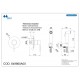 GRIFO BIDE WC HIGIENICO MONOMANDO EMPOTRAR MINIMA MZ RIO 649860A00 CROMO