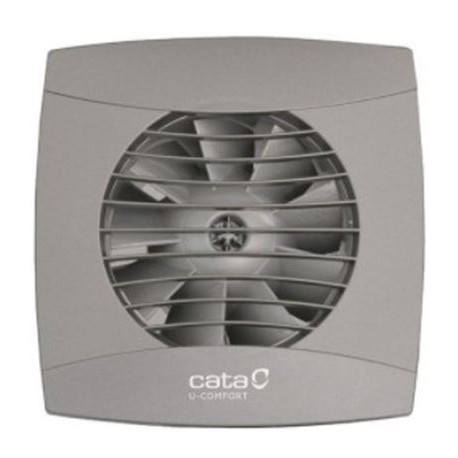 EXTRACTOR BAÑO CATA GRIS TEMPORIZADO UC-10 TIMER SILVER 01201000