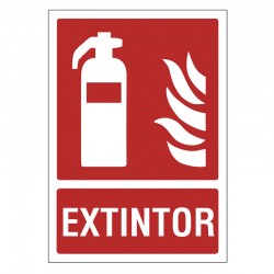 Señal contra incendios extintor 210x297