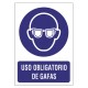 Señal obligación gafas 210x297 pvc.