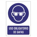 SEÑAL OBLIGACION GAFAS 210x297 PVC SERIGRAFIA MATARO