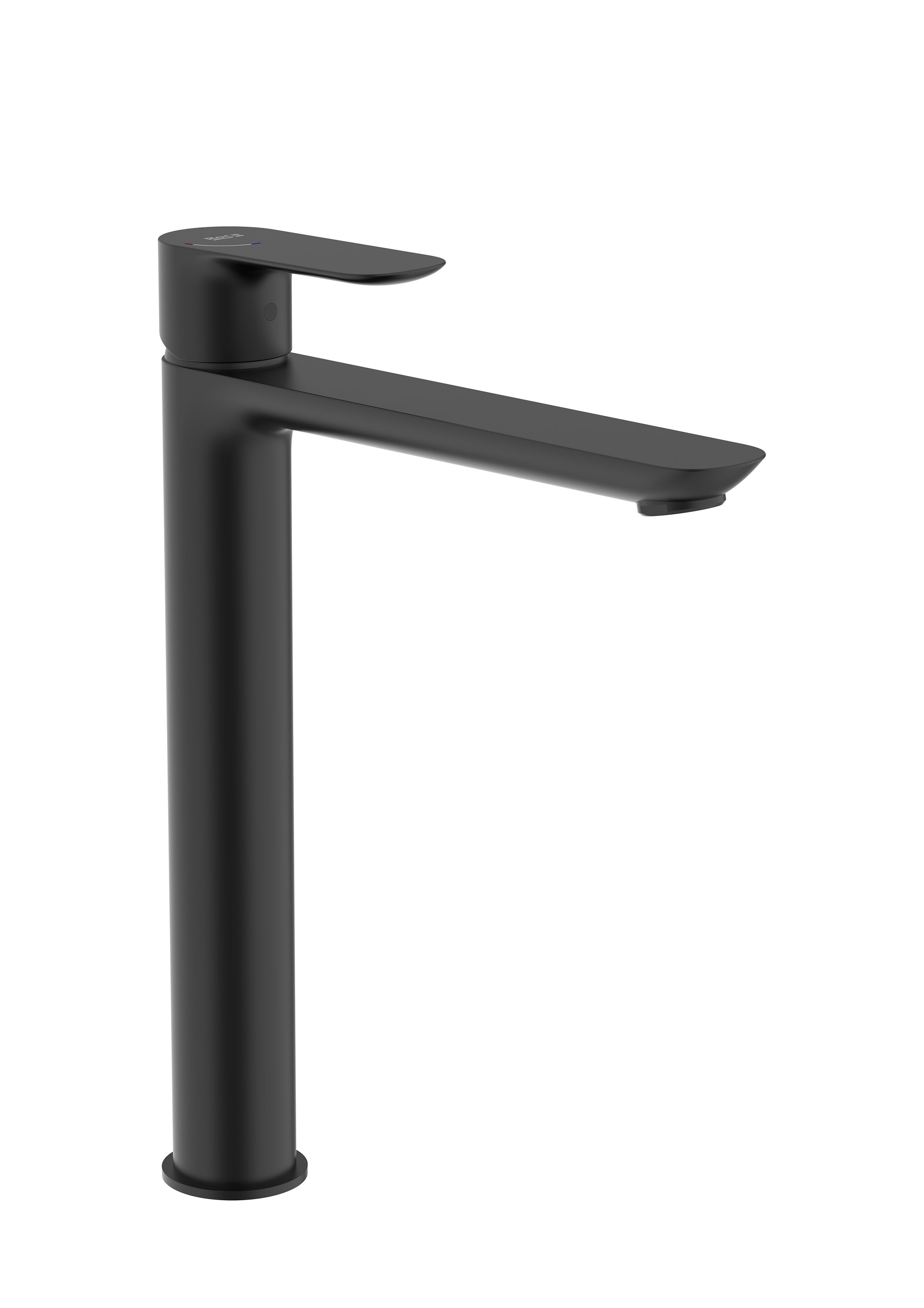 grifo monomando lavabo cano alto cala roca a5a346enb0 negro mate