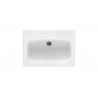 FREGADERO UNA CUBETA GRES BLANCO LUGANO 60 ROCA A365972001