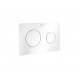 PLACA ACCIONAMIENTO PL10 DUAL CRISTAL BLANCO ROCA A890189309