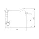 GRIFO VINTAGE COCINA CLEVER WITH2 ANTIGONA CROMADO BIMANDO 61772
