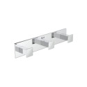 PERCHA TRIPLE BAÑO HOTELS SQUARE CROMADO ROCA A817603C00