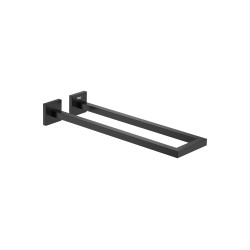 TOALLERO DOBLE PARA BAÑO 400 NEGRO MATE HOTELS SQUARE ROCA A817608C40