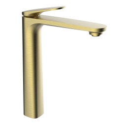 GRIFO MONOMANDO LAVABO 230 CAÑO ALTO VELVET III CLEVER ORO CEPILLADO 61953