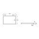 PLATO DE DUCHA RECTANGULAR ACRILICO 1400X900X135 GRANADA ROCA