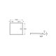 PLATO DE DUCHA RECTANGULAR ACRILICO 1000X900X135 GRANADA ROCA